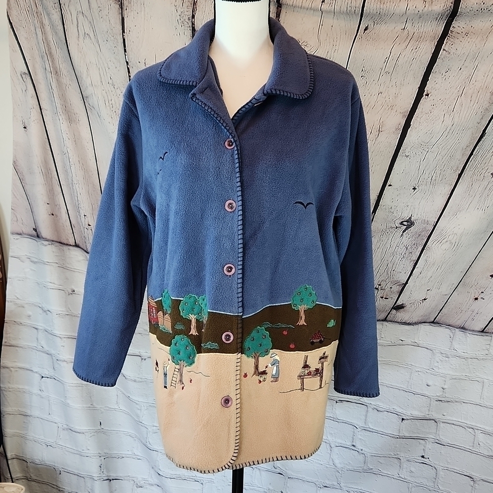 Karen Scott women's button down sweater